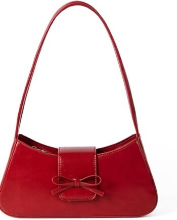 Shoulder Bags for Women Red Purse Burgundy Purse  Bow Purse Trendy Red Shoulder Bag  Hobo Handbag