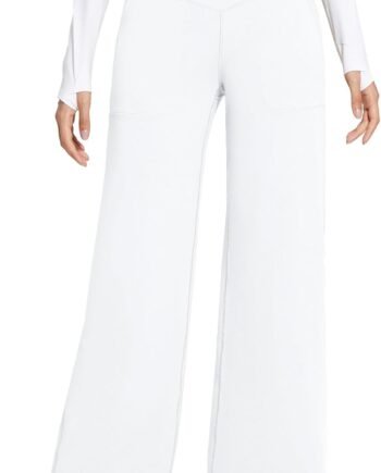 Women's Yoga Pants Wide Leg High Waist Travel Pants with Pockets Plus Size Loose Dress Pants Full Length