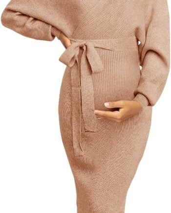 Maternity Nursing Dress Sweater Dress for Women Wedding Guest Dress Baby Shower Maternity Photoshoot Outfits