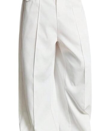 Men's Wide Leg Dress Pants Elegant Baggy Trousers with Pockets