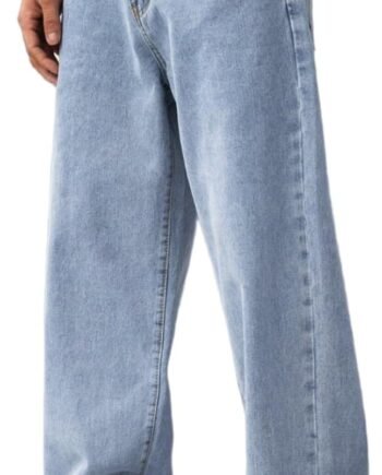 Baggy Jeans for Men Y2K Streetwear Vintage Wide Leg Loose Fit Denim Pants Hip Hop Skater Carpenter Jeans