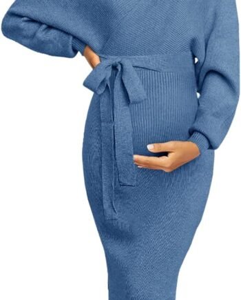 Maternity Nursing Dress Sweater Dress for Women Wedding Guest Dress Baby Shower Maternity Photoshoot Outfits