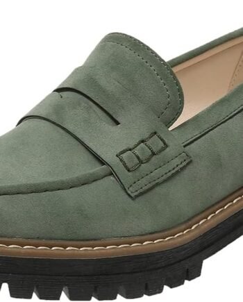 Womens Loafers Shoes Platform Chunky Penny Loafer Lug Sole Comfortable Slip On Work Office Business Casual Dress Shoes,