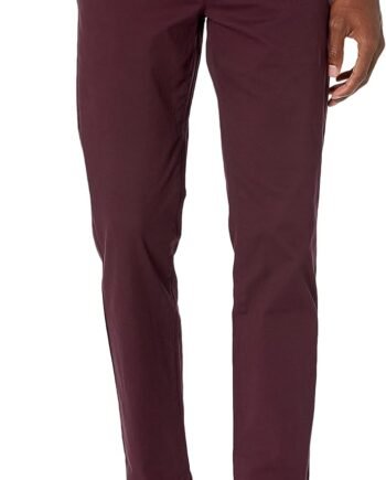 Mens Straight-Fit Casual Stretch Chino Pant