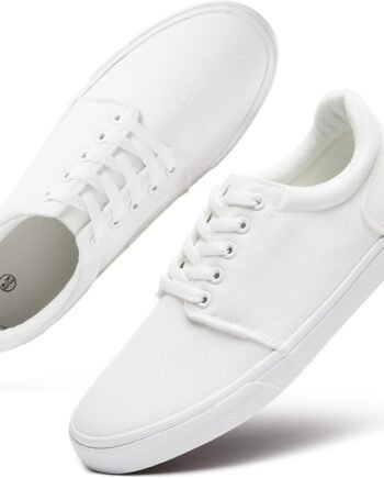 Mens Canvas Shoes Classic Men's Canvas Sneakers Low Top Tennis Shoes Lace up Comfortable Skate Casual Shoes