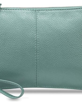 Genuine Leather Wristlet Handbags Purses Cell Phone Pocket Clutch Wallet Crossbody Bags for Women