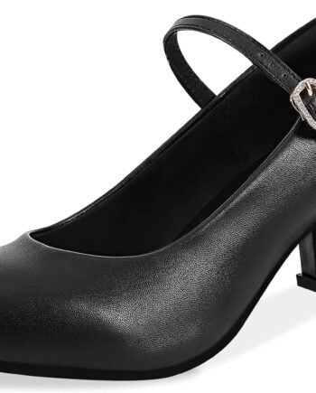 Women's Character Shoes Wedding Ankle Strap Heels Latin Dance Pumps