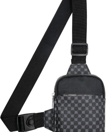 Mini Sling Bag - Women Men Vegan Leather Crossbody Phone Bag Waterproof Travel Running Chest Bag Casual Daypack