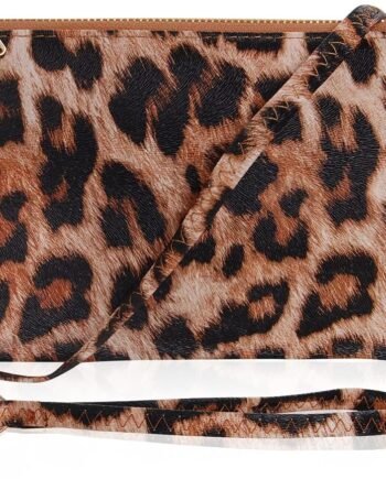 Vegan Leather Wristlet Purse for Women - Small Clutch Purse with Shoulder and Wrist Straps