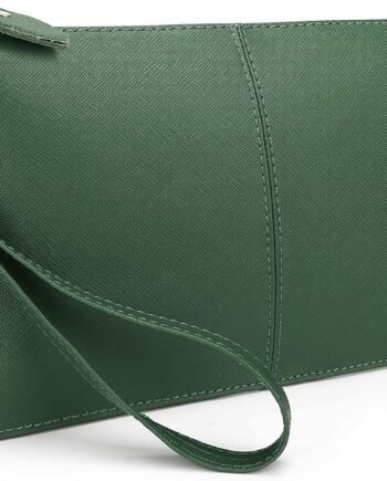 Genuine Leather Wristlet Handbags Purses Cell Phone Pocket Clutch Wallet Crossbody Bags for Women