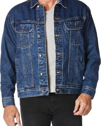 Men's  Flannel Lined Denim Jacket