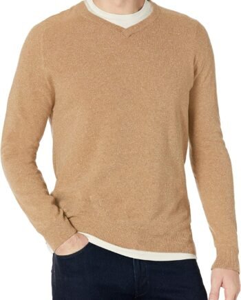 Men's Saddle V Neck Sweater
